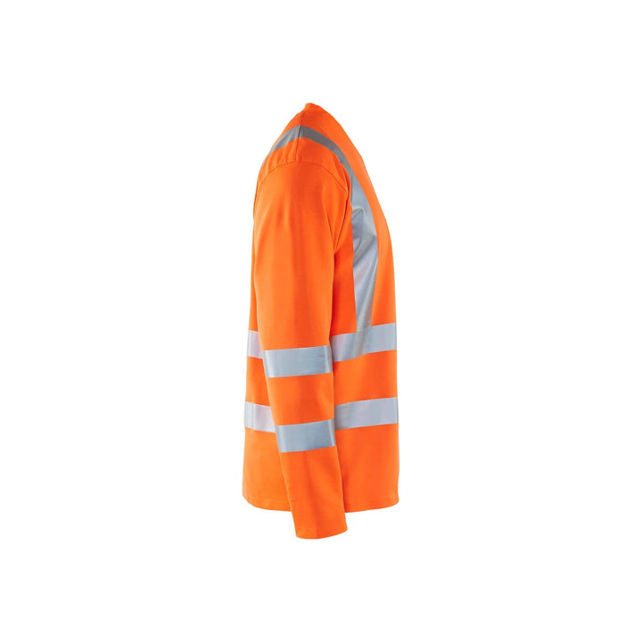 Blaklader 33811070 Hi-Vis Long-Sleeve T-Shirt Orange Right #colour_orange