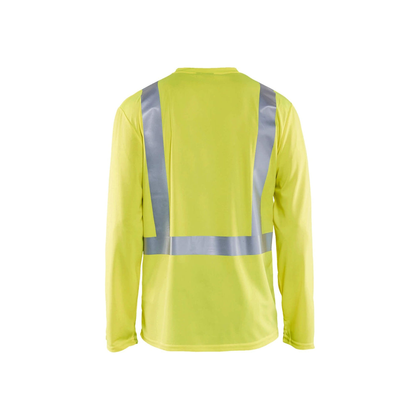 Blaklader 33831011 Hi-Vis Long-Sleeve T-Shirt Hi-Vis Yellow Rear #colour_yellow