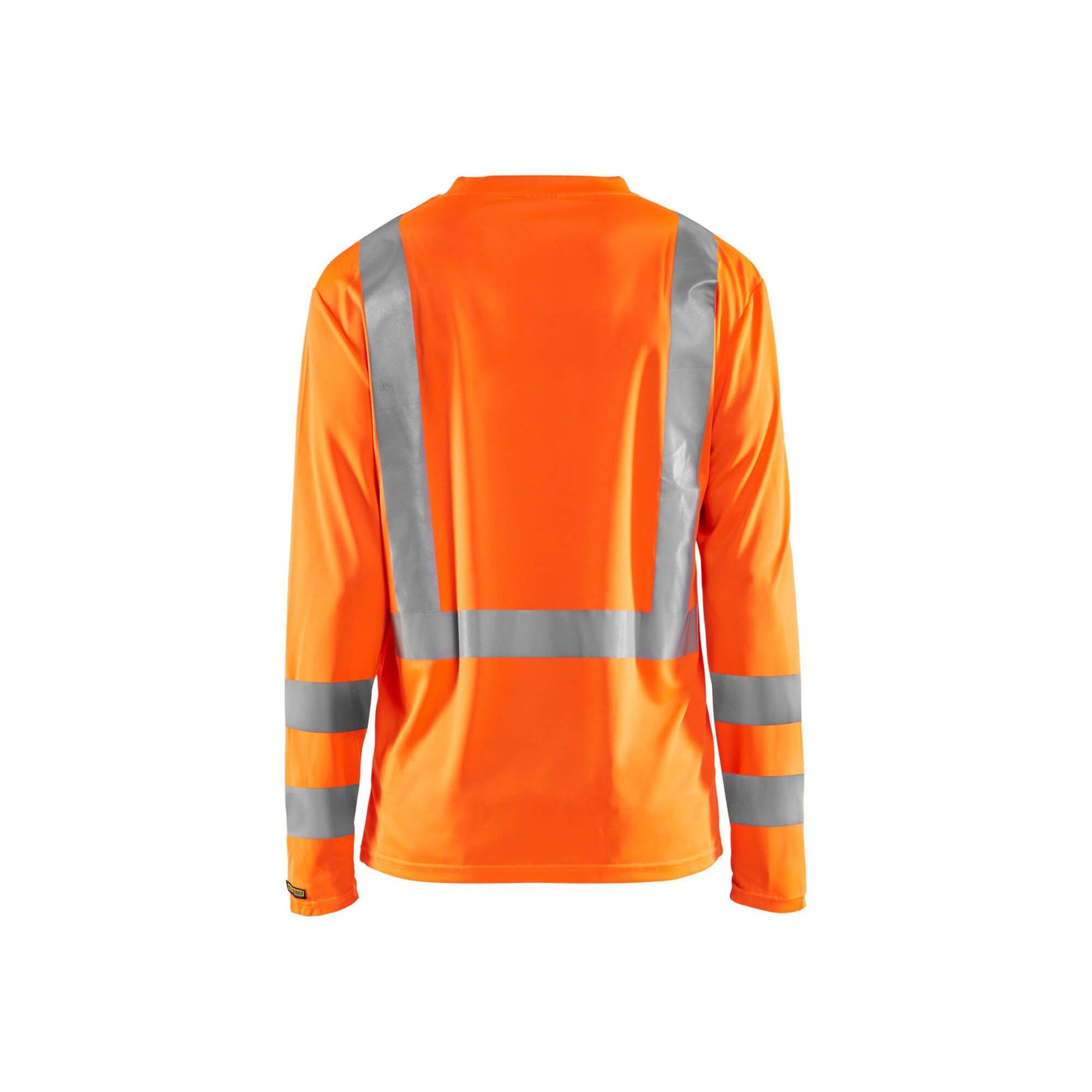 Blaklader 33831011 Hi-Vis Long-Sleeve T-Shirt Orange Rear #colour_orange