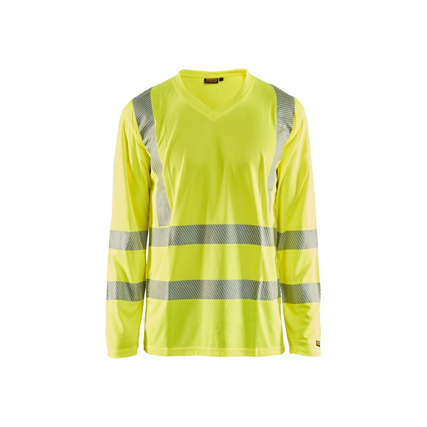 Blaklader 33851013 Hi-Vis Long-Sleeve T-Shirt Hi-Vis Yellow Main #colour_yellow