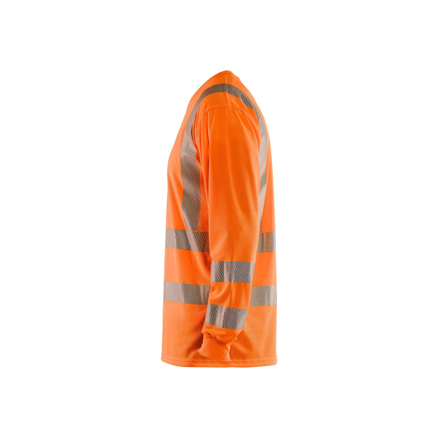 Blaklader 33851013 Hi-Vis Long-Sleeve T-Shirt Orange Left #colour_orange