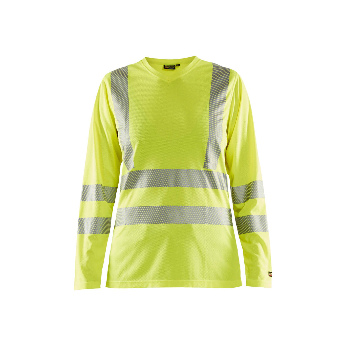 Blaklader 34851013 Hi-Vis Long-Sleeve T-Shirt Hi-Vis Yellow Main #colour_yellow