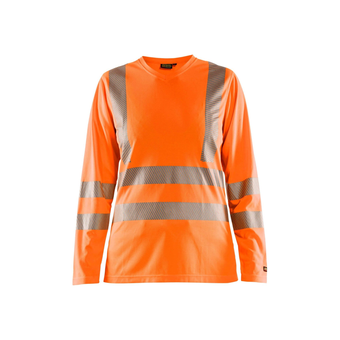 Blaklader 34851013 Hi-Vis Long-Sleeve T-Shirt Orange Main #colour_orange