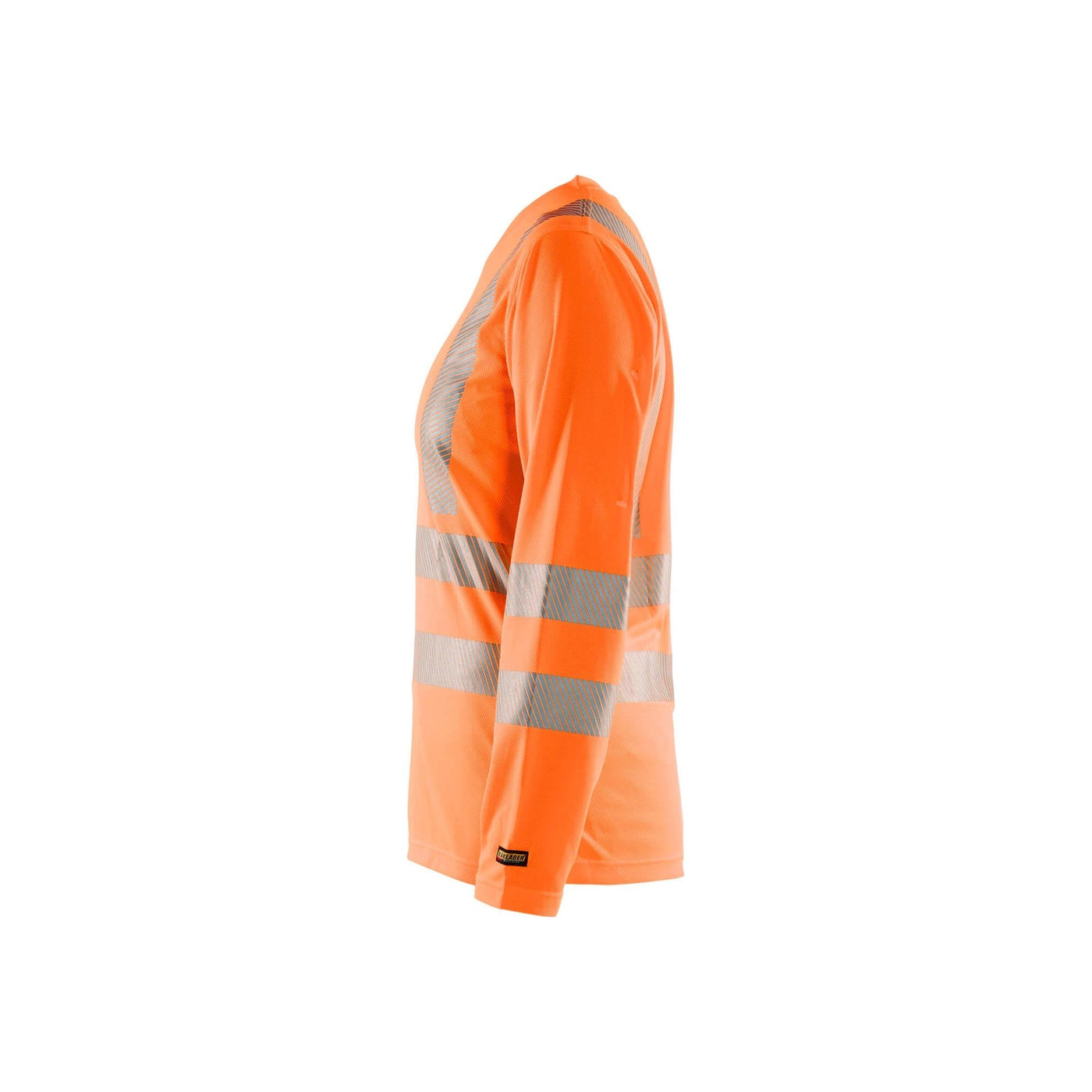 Blaklader 34851013 Hi-Vis Long-Sleeve T-Shirt Orange Left #colour_orange