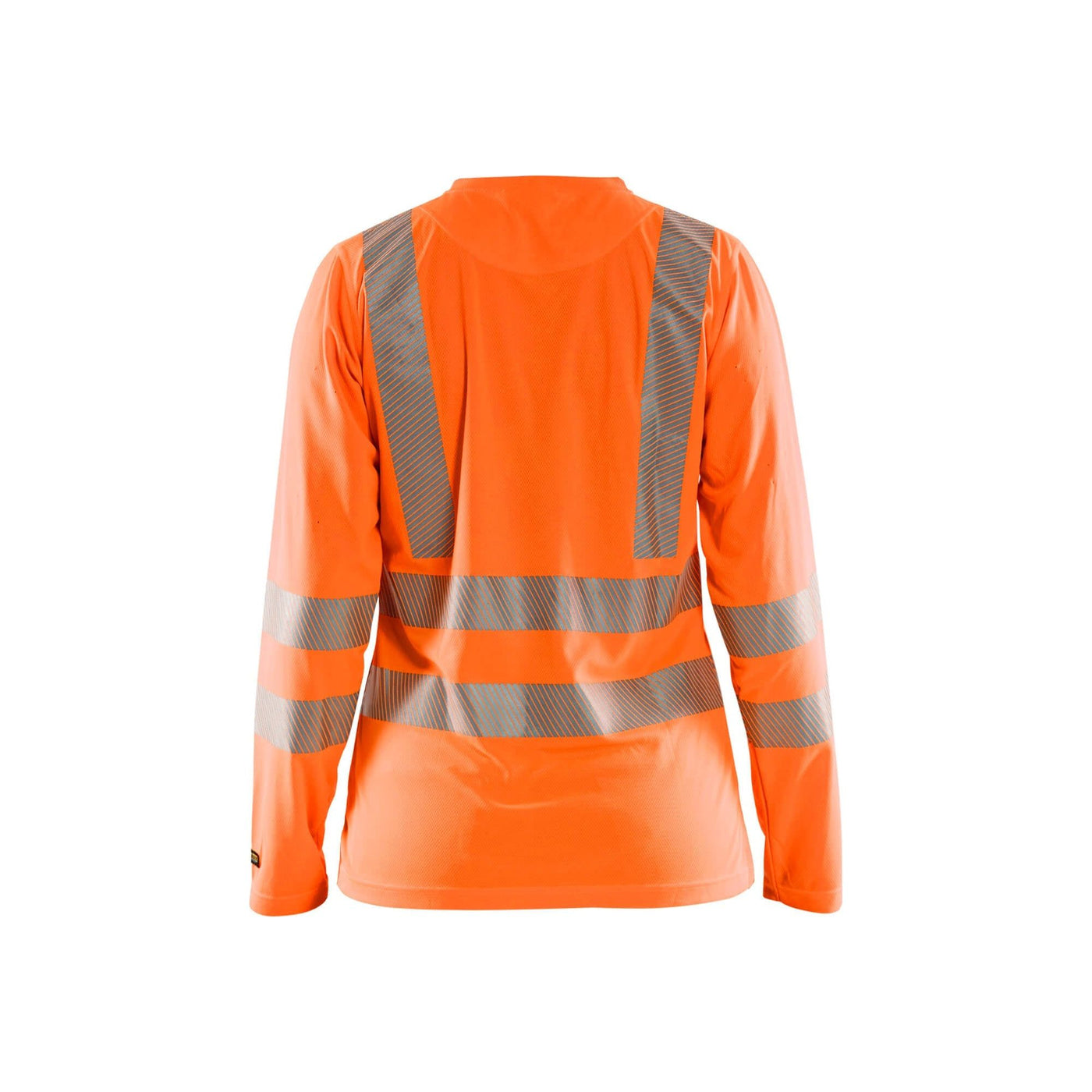 Blaklader 34851013 Hi-Vis Long-Sleeve T-Shirt Orange Rear #colour_orange