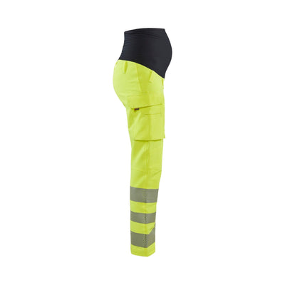 Blaklader 71001642 Hi-Vis Maternity Trousers 4-Way-Stretch Yellow/Black Right #colour_yellow-black