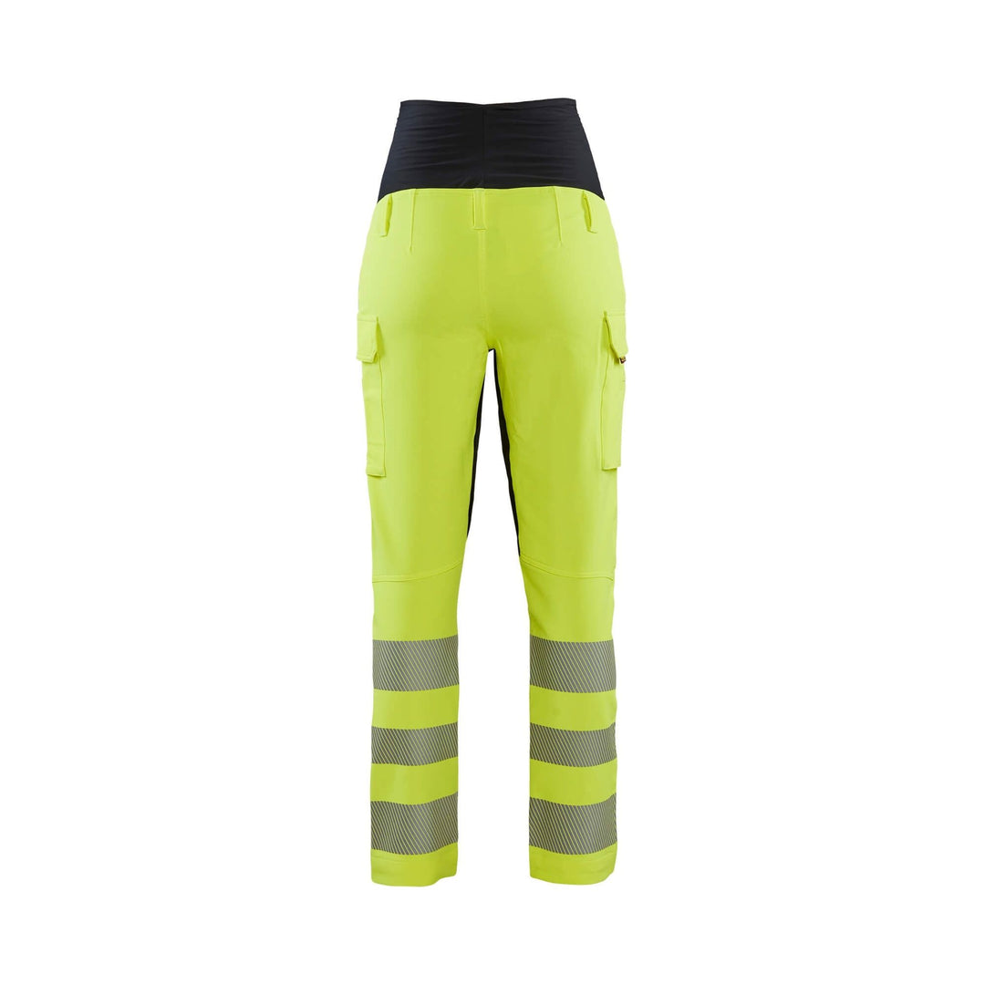 Blaklader 71001642 Hi-Vis Maternity Trousers 4-Way-Stretch Yellow/Black Rear