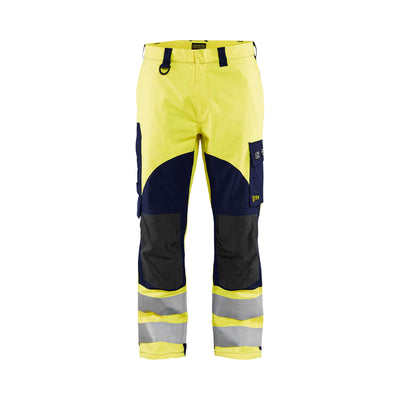 Blaklader 15881512 Hi-Vis Multinorm Trousers Flame-Retardant Yellow/Navy Blue Main #colour_yellow-navy-blue