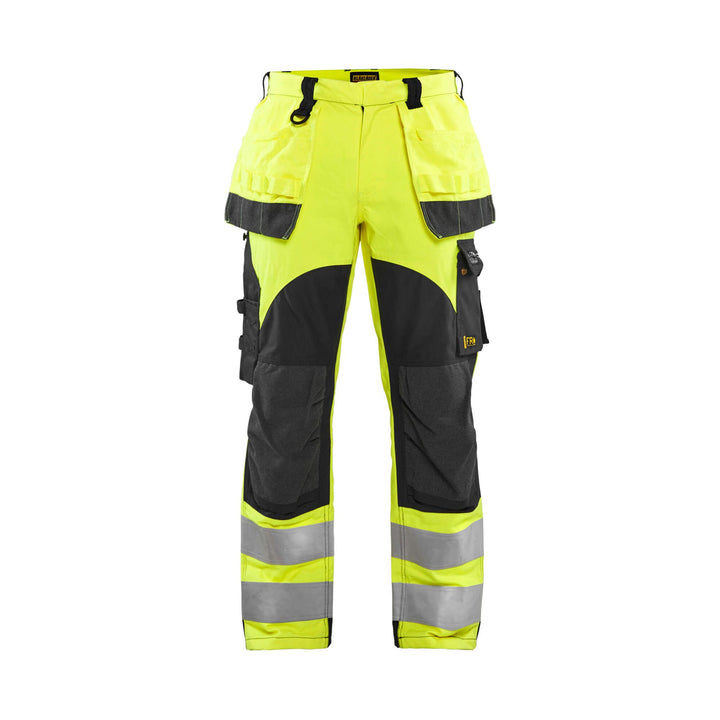 Blaklader 15891512 Hi-Vis Multinorm Trousers Flame-Retardant Yellow/Navy Blue Main #colour_yellow-navy-blue