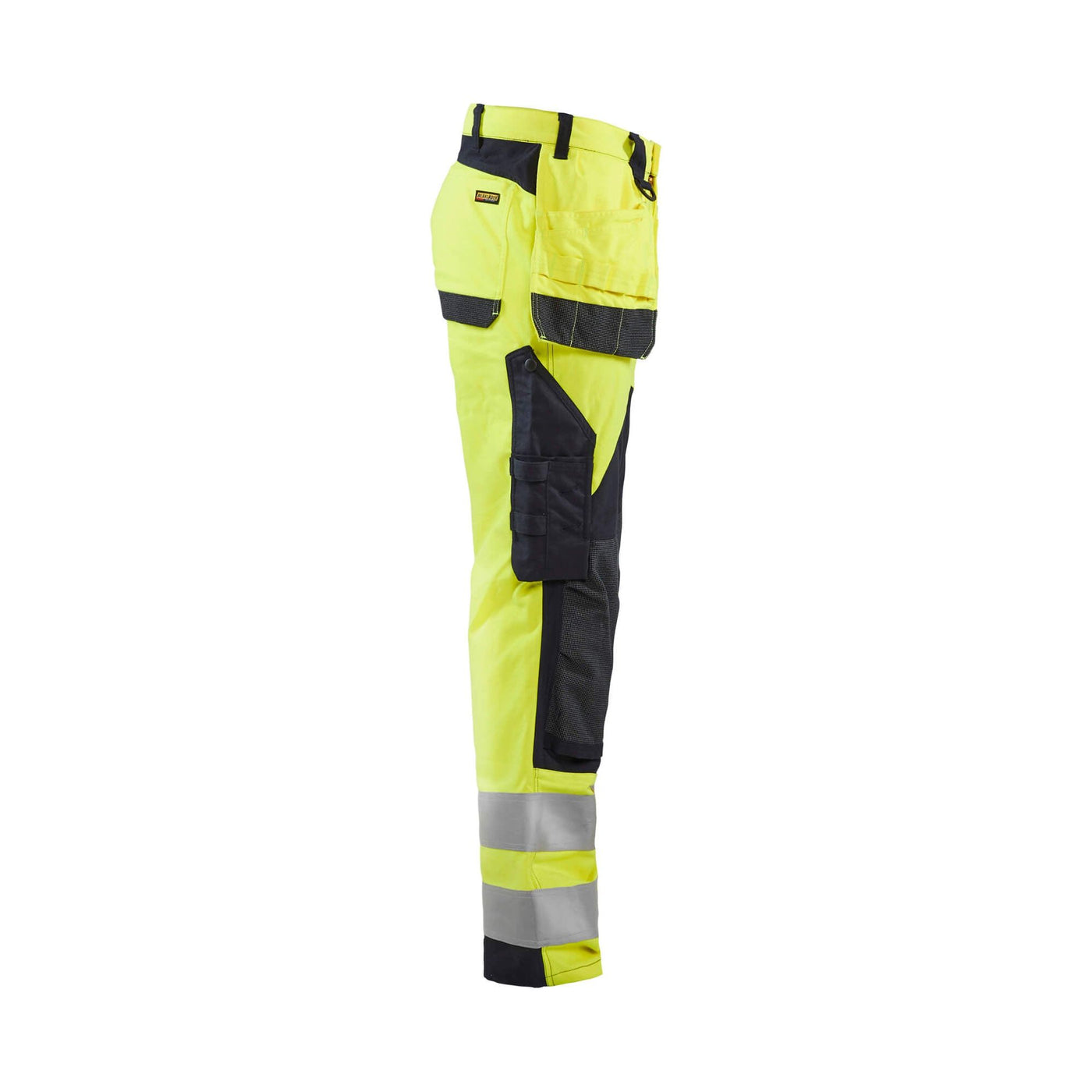 Blaklader 15891512 Hi-Vis Multinorm Trousers Flame-Retardant Yellow/Navy Blue Right #colour_yellow-navy-blue
