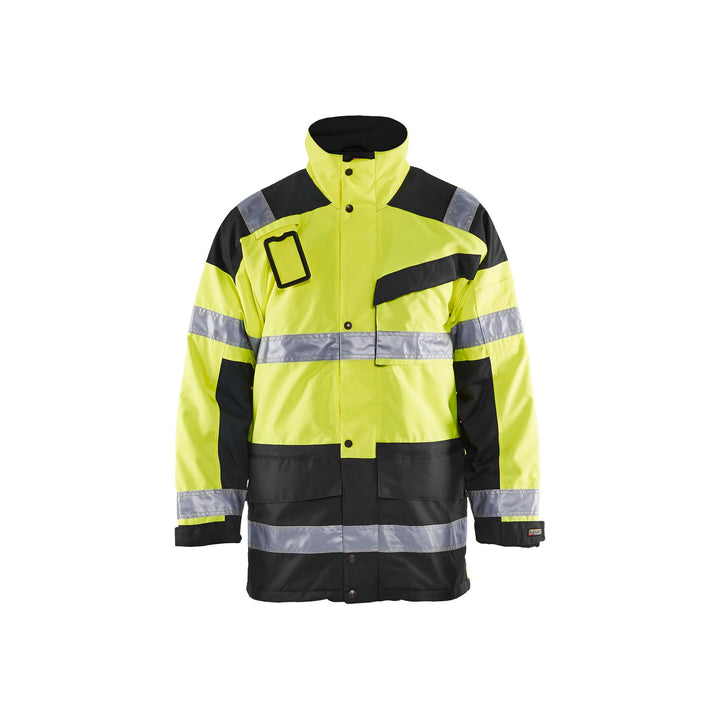 Blaklader 44261997 Hi-Vis Parka Jacket Yellow/Black Main #colour_yellow-black