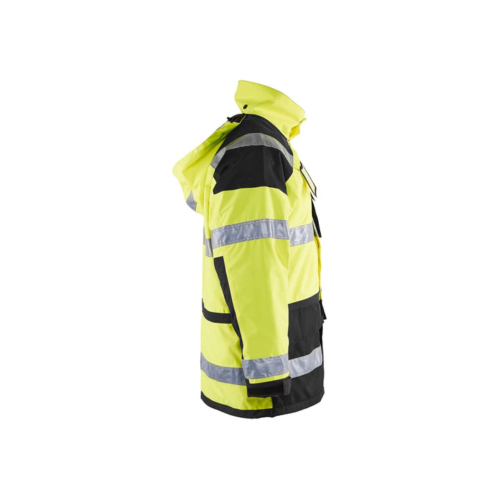 Blaklader 44261997 Hi-Vis Parka Jacket Yellow/Black Right #colour_yellow-black