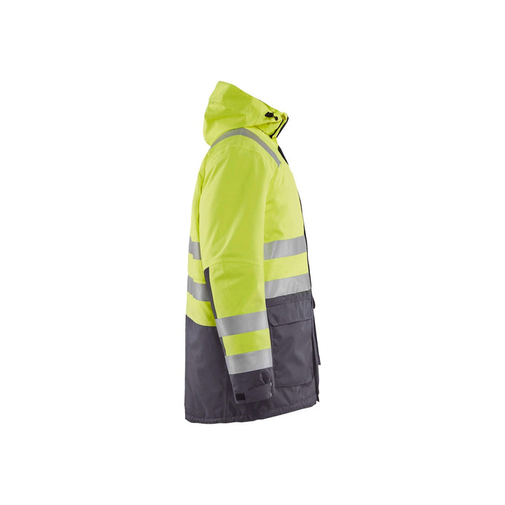 Blaklader 44951987 Hi-Vis Parka Jacket Hi-Vis Yellow/Mid Grey Right #colour_hi-vis-yellow-mid-grey