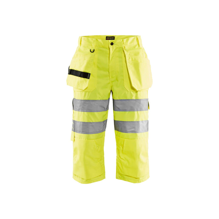 Blaklader 15391811 Hi-Vis Pirate Shorts Hi-Vis Yellow Main #colour_yellow