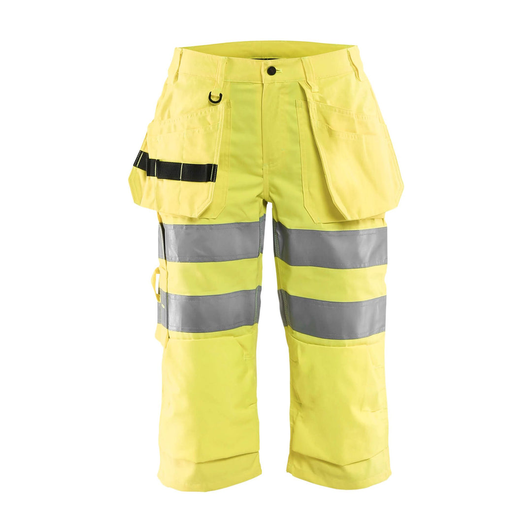 Blaklader 71391811 Hi-Vis Pirate Shorts Hi-Vis Yellow Main #colour_yellow