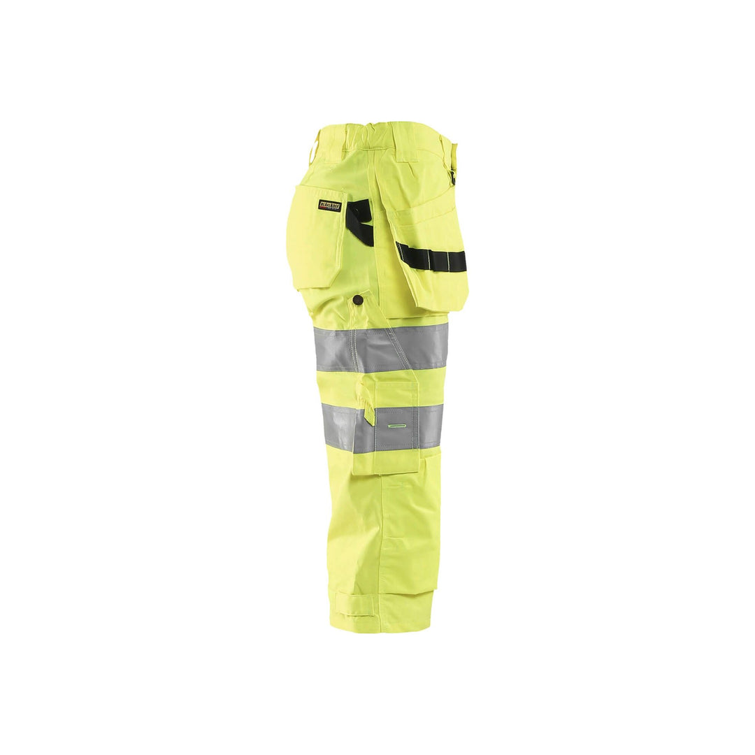 Blaklader 71391811 Hi-Vis Pirate Shorts Hi-Vis Yellow Right #colour_yellow