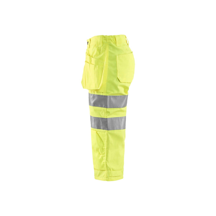 Blaklader 71391811 Hi-Vis Pirate Shorts Hi-Vis Yellow Left #colour_yellow