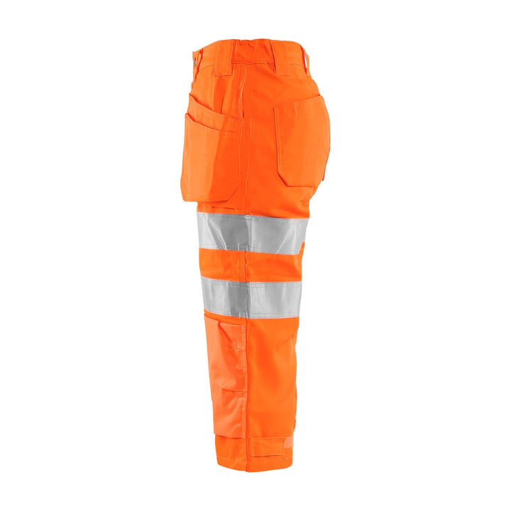 Blaklader 71391811 Hi-Vis Pirate Shorts Orange Left #colour_orange