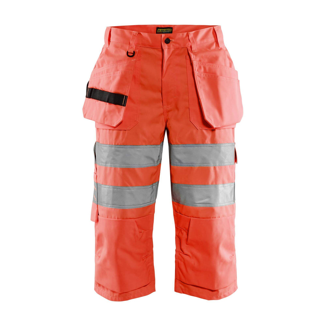 Blaklader 15391811 Hi-Vis Pirate Shorts Hi-Vis Red Main #colour_hi-vis-red