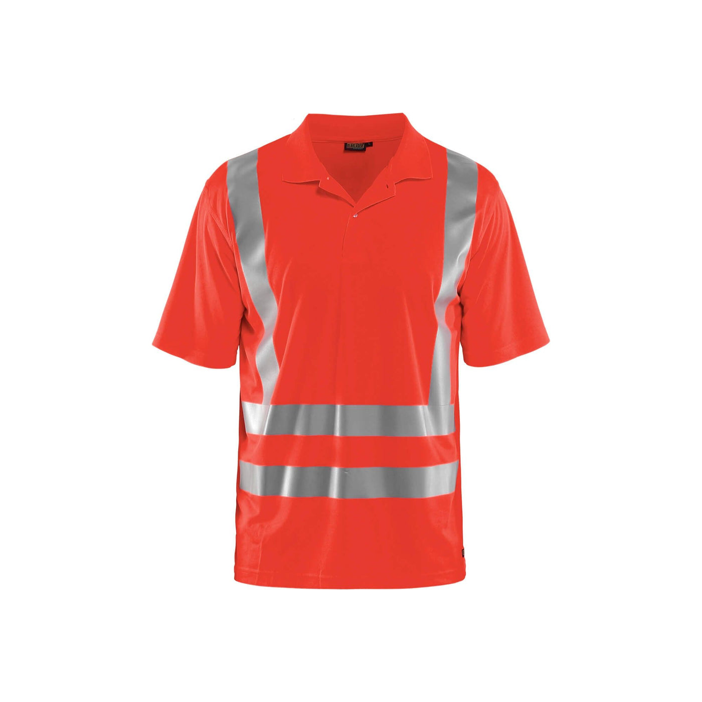 Blaklader 33911011 Hi-Vis Polo Shirt Hi-Vis Red Main #colour_hi-vis-red