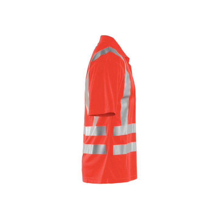 Blaklader 33911011 Hi-Vis Polo Shirt Hi-Vis Red Right #colour_hi-vis-red