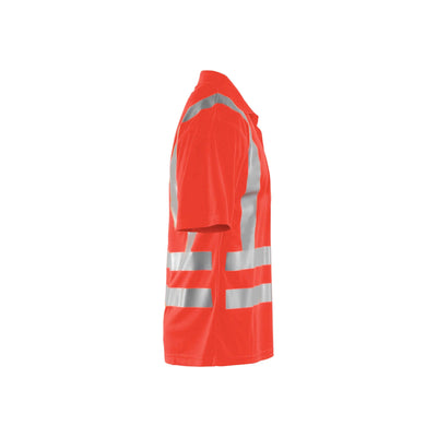 Blaklader 33911011 Hi-Vis Polo Shirt Hi-Vis Red Right #colour_hi-vis-red
