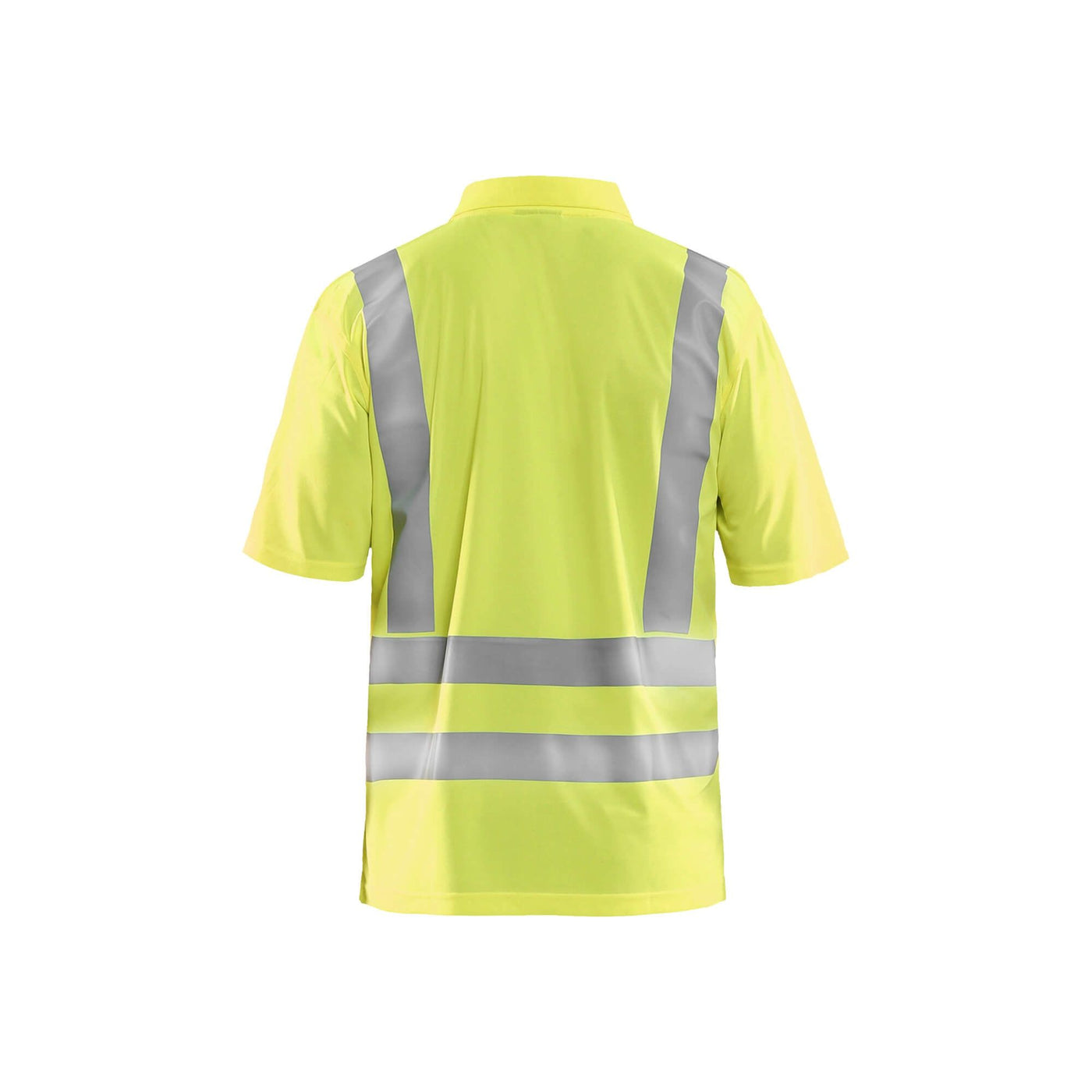 Blaklader 33911011 Hi-Vis Polo Shirt Hi-Vis Yellow Rear #colour_yellow