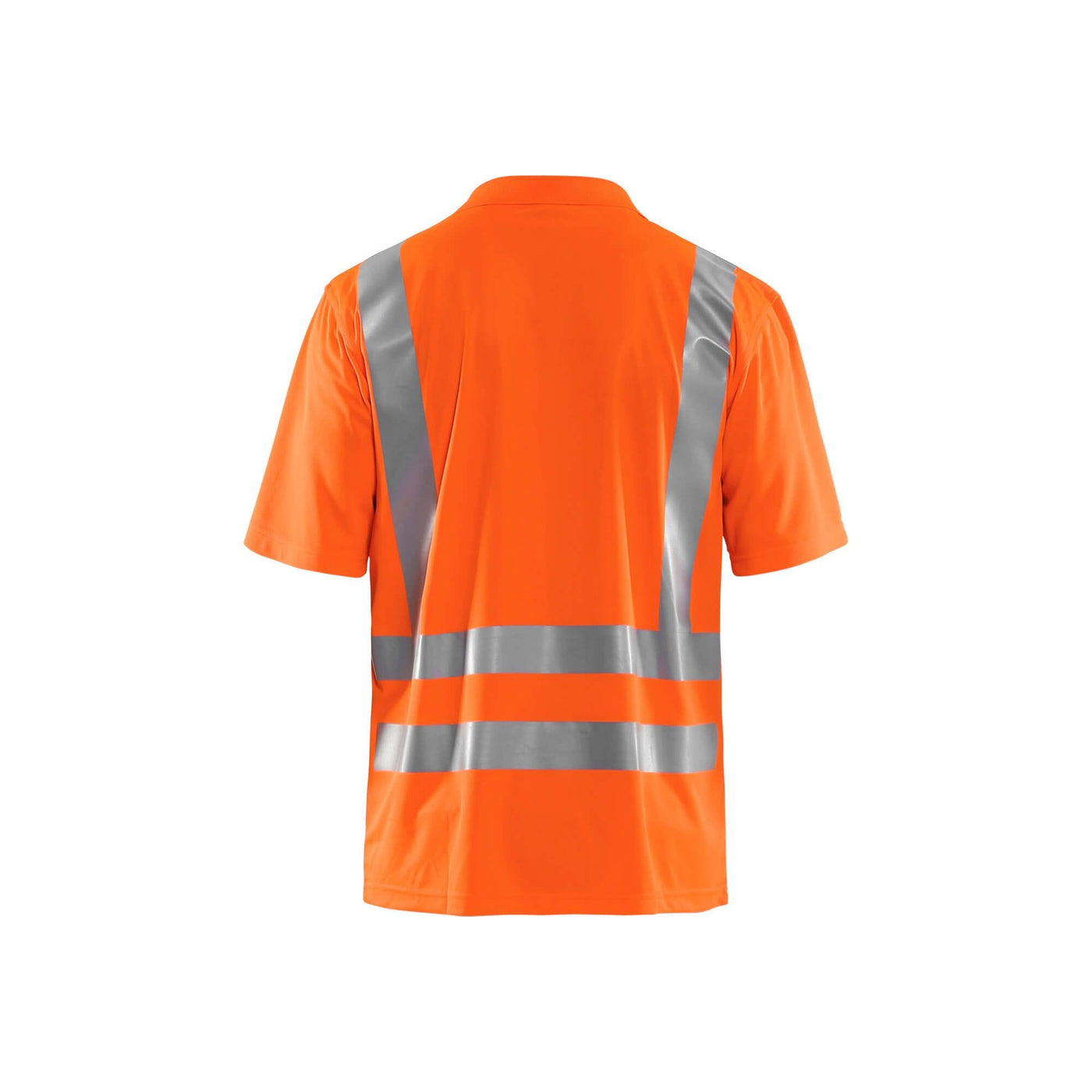 Blaklader 33911011 Hi-Vis Polo Shirt Orange Rear #colour_orange
