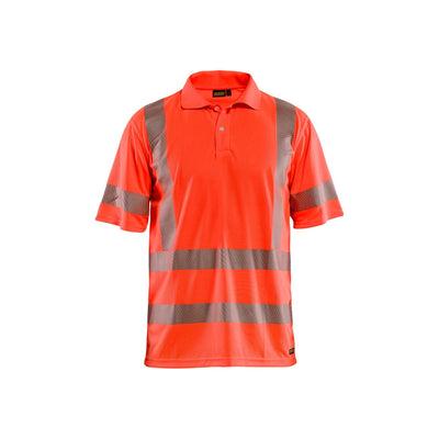 Blaklader 34281013 Hi-Vis Polo Shirt Anti-Odour UV Protection Hi-Vis Red Main #colour_hi-vis-red
