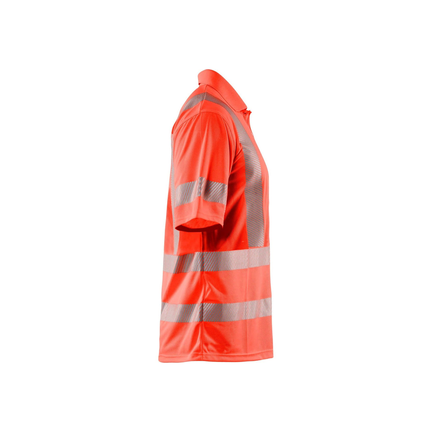 Blaklader 34281013 Hi-Vis Polo Shirt Anti-Odour UV Protection Hi-Vis Red Right #colour_hi-vis-red