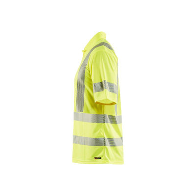 Blaklader 34281013 Hi-Vis Polo Shirt Anti-Odour UV Protection Hi-Vis Yellow Left #colour_yellow