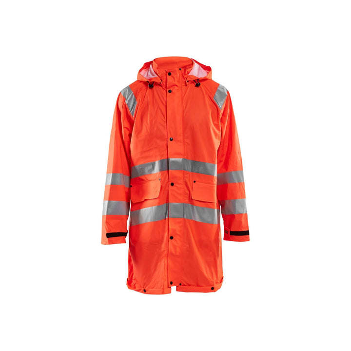 Blaklader 43242000 Hi-Vis Rain Jacket Orange Main #colour_orange