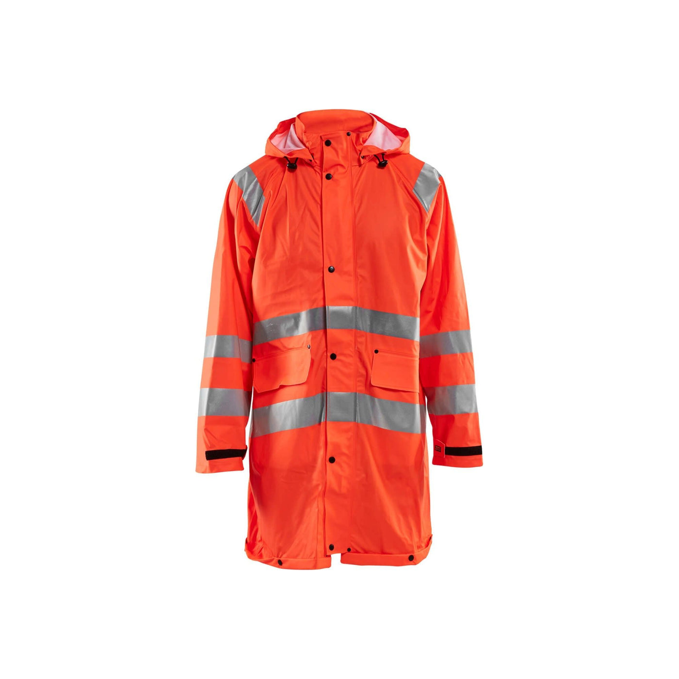 Blaklader 43242000 Hi-Vis Rain Jacket Orange Main #colour_orange
