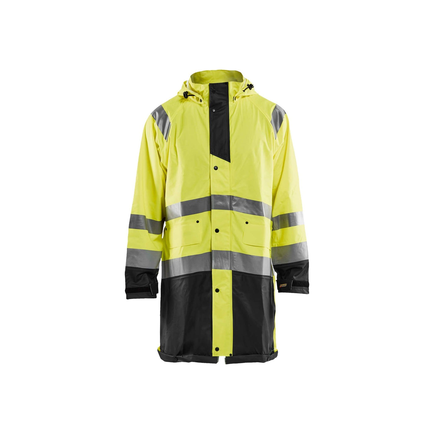 Blaklader 43242000 Hi-Vis Rain Jacket Yellow/Black Main #colour_yellow-black