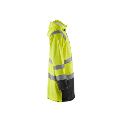 Blaklader 43242000 Hi-Vis Rain Jacket Yellow/Black Right #colour_yellow-black
