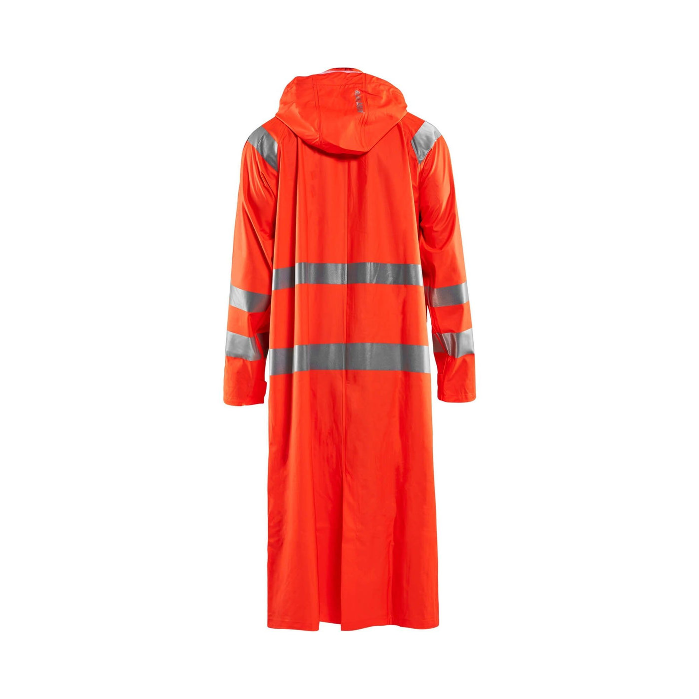 Blaklader 43252000 Hi-Vis Rain Jacket Orange Rear #colour_orange