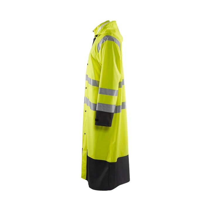 Blaklader 43252000 Hi-Vis Rain Jacket Yellow/Black Left #colour_yellow-black