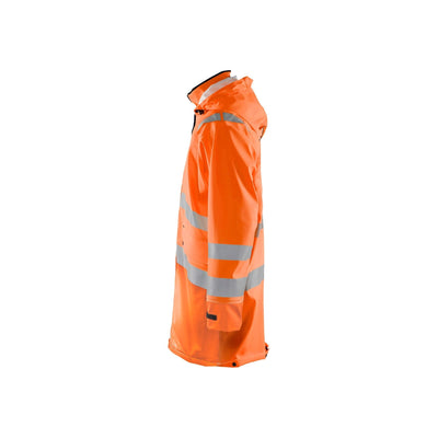 Blaklader 43262005 Hi-Vis Rain Jacket Orange Left #colour_orange