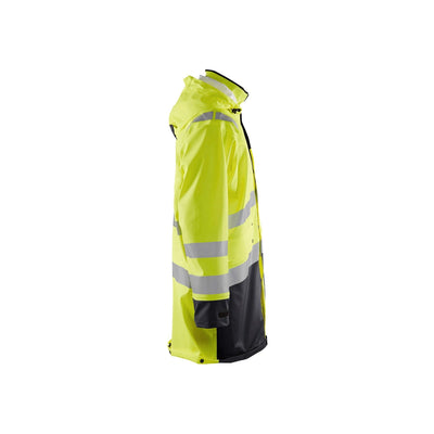Blaklader 43262005 Hi-Vis Rain Jacket Yellow/Black Right #colour_yellow-black