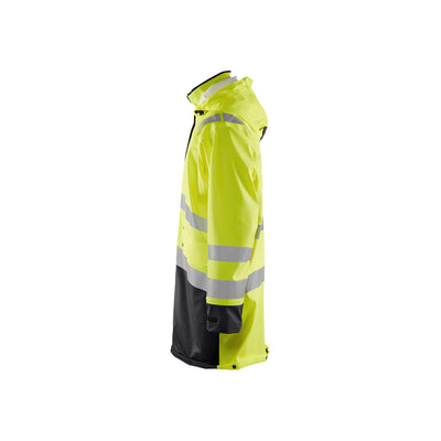 Blaklader 43262005 Hi-Vis Rain Jacket Yellow/Black Left #colour_yellow-black