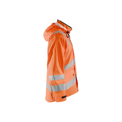 Blaklader 43272005 Hi-Vis Rain Jacket Orange Right #colour_orange