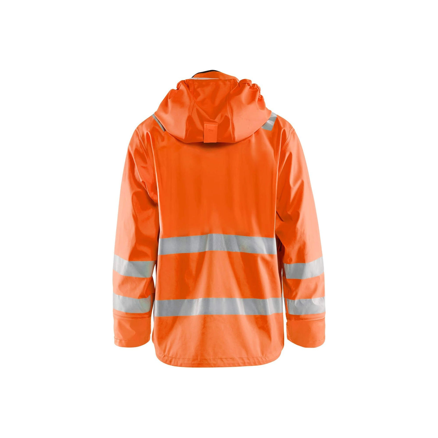 Blaklader 43272005 Hi-Vis Rain Jacket Orange Rear #colour_orange