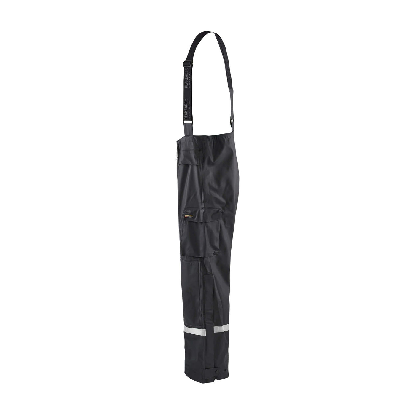 Blaklader 13022003 Hi-Vis Rain Trousers Black Left #colour_black