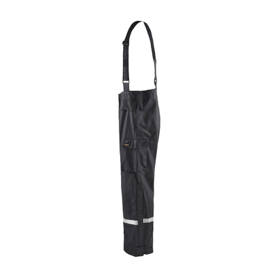 Blaklader 13022003 Hi-Vis Rain Trousers Black Left #colour_black