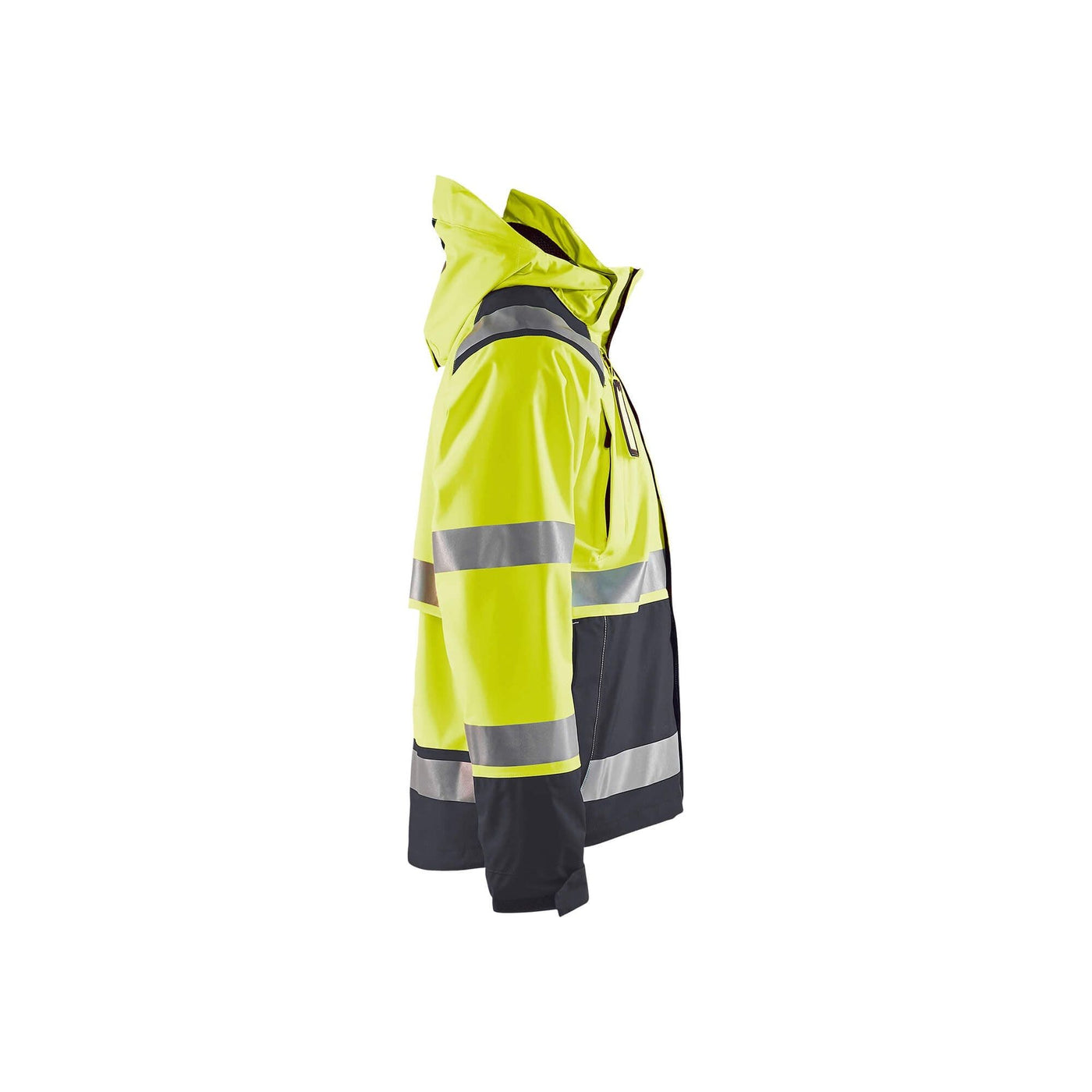 Blaklader 49871987 Hi-Vis Shell Jacket Hi-Vis Yellow/Mid Grey Right #colour_hi-vis-yellow-mid-grey