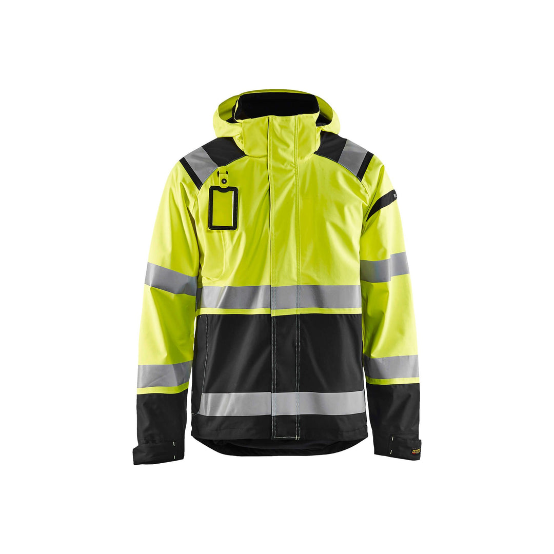 Blaklader 49871987 Hi-Vis Shell Jacket Yellow/Black Main #colour_yellow-black