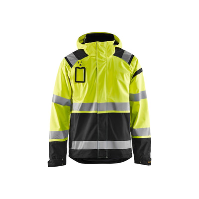 Blaklader 49871987 Hi-Vis Shell Jacket Yellow/Black Main #colour_yellow-black