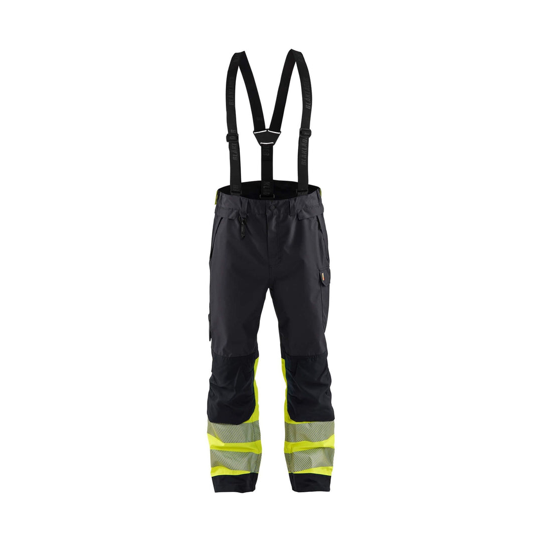 Blaklader 18771977 Hi-Vis Shell Trousers Black/Hi-Vis Yellow Main #colour_black-hi-vis-yellow