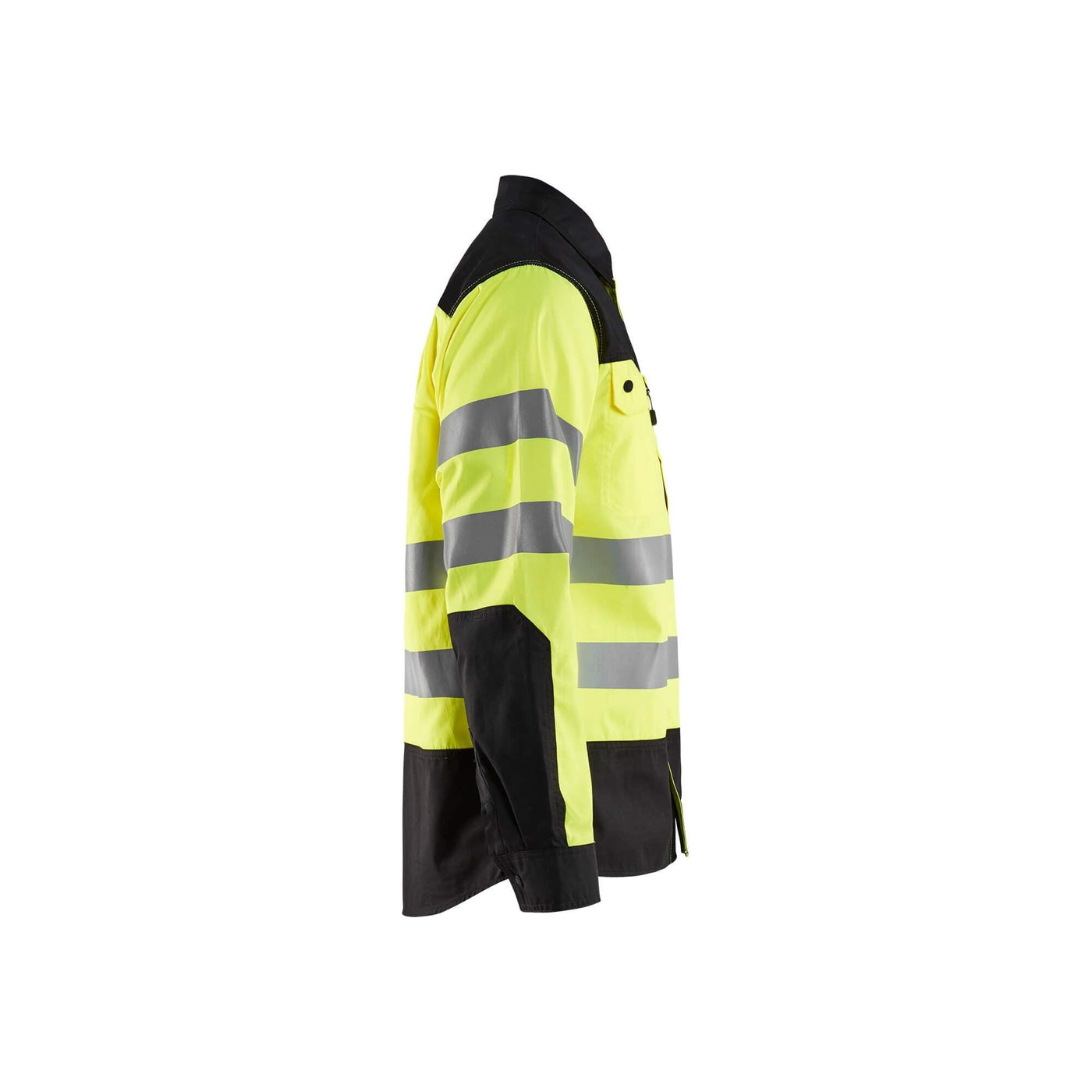 Blaklader 32551817 Hi-Vis Shirt Reflective Yellow/Black Right #colour_yellow-black