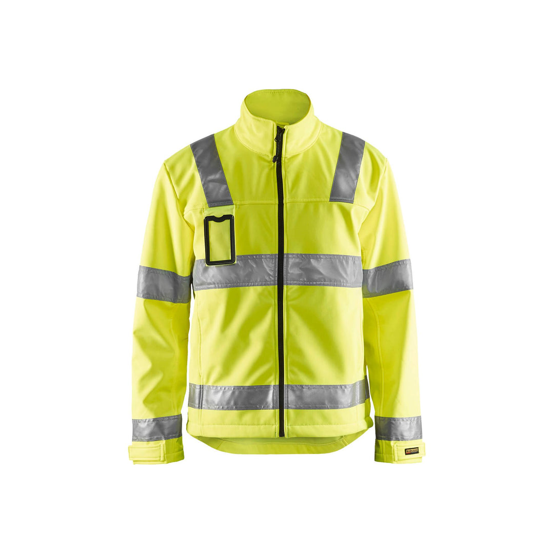 Blaklader 48382517 Hi-Vis Soft-Shell Jacket Hi-Vis Yellow Main #colour_yellow